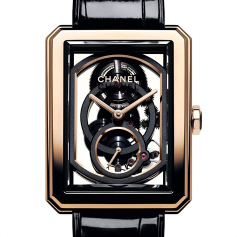 monique montre boy chanel|Chanel skeleton watches.